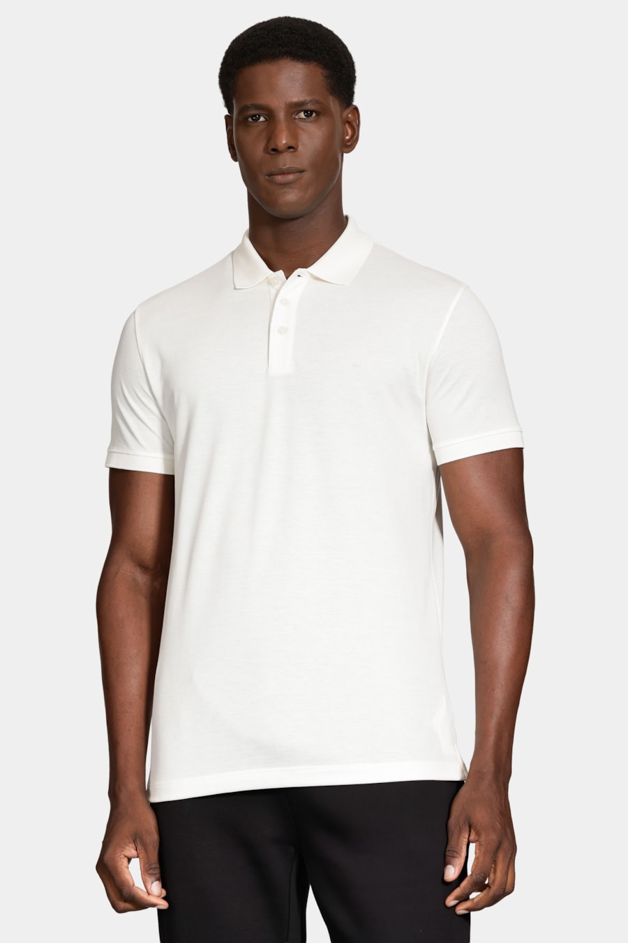 Polo Manga Curta Piquet Peruano Off White — foto 1 de 6