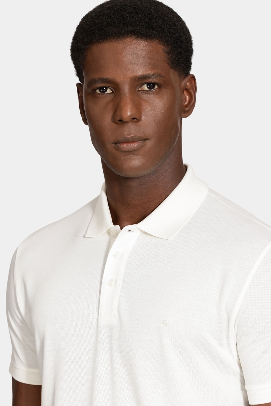 Polo Manga Curta Piquet Peruano Off White — foto 3 de 6