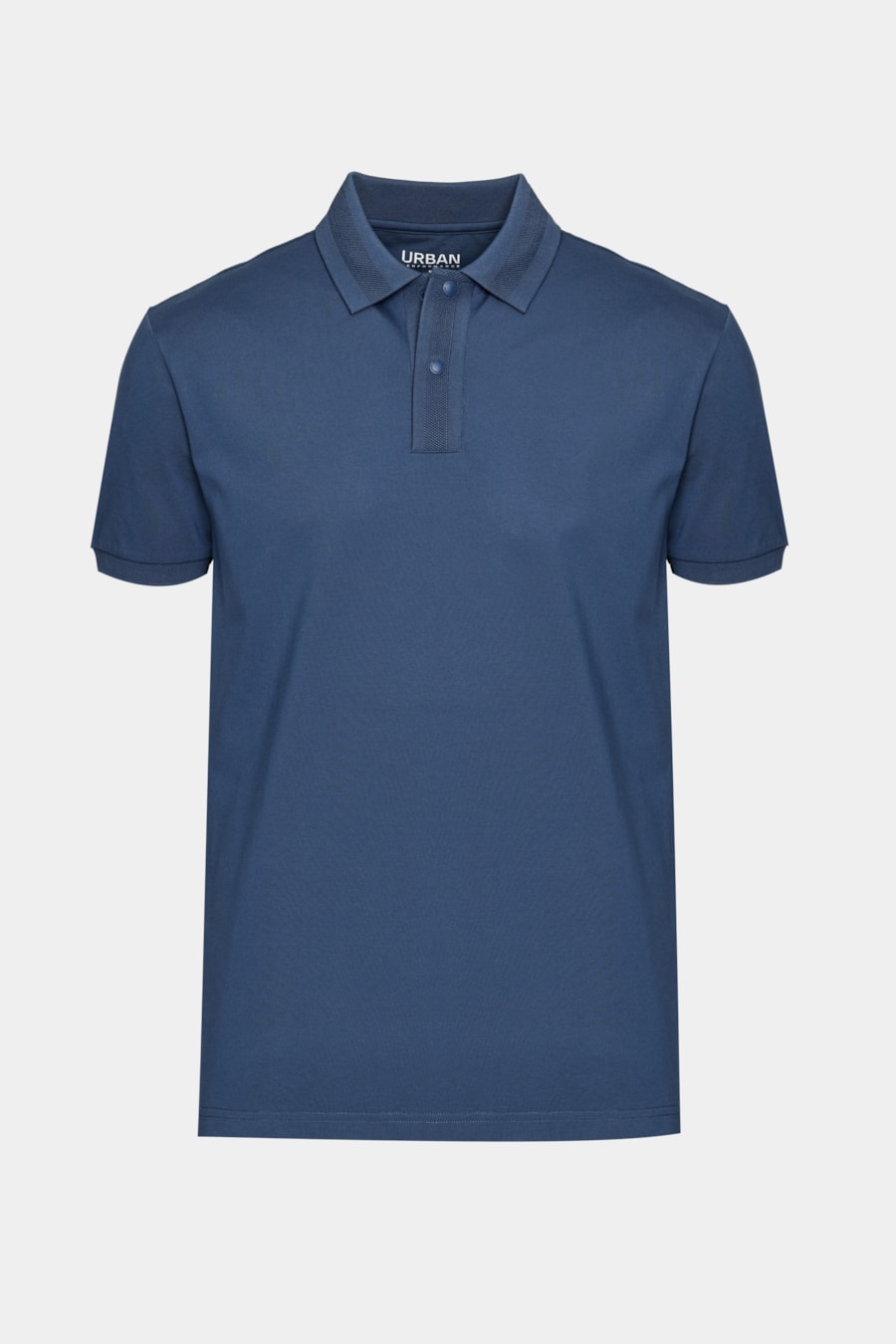 Polo Manga Curta Piquet Silk Tech Azul — foto 5 de 5