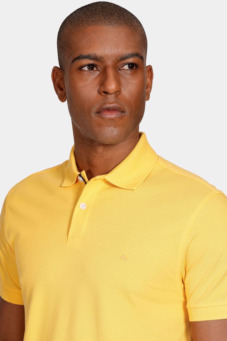 Polo Manga Curta Regular Amarelo Banana — foto 3 de 5