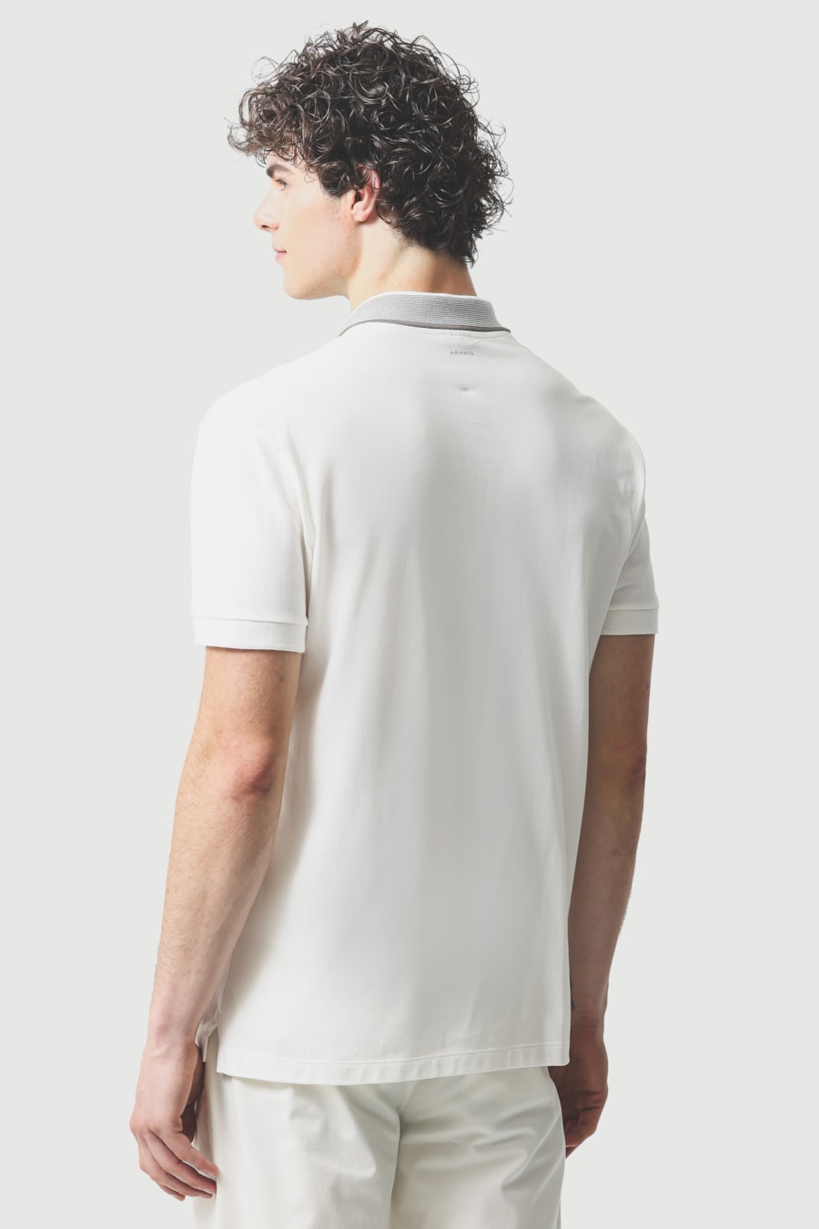 Polo Manga Curta Retilínea Listras Off White — foto 4 de 5