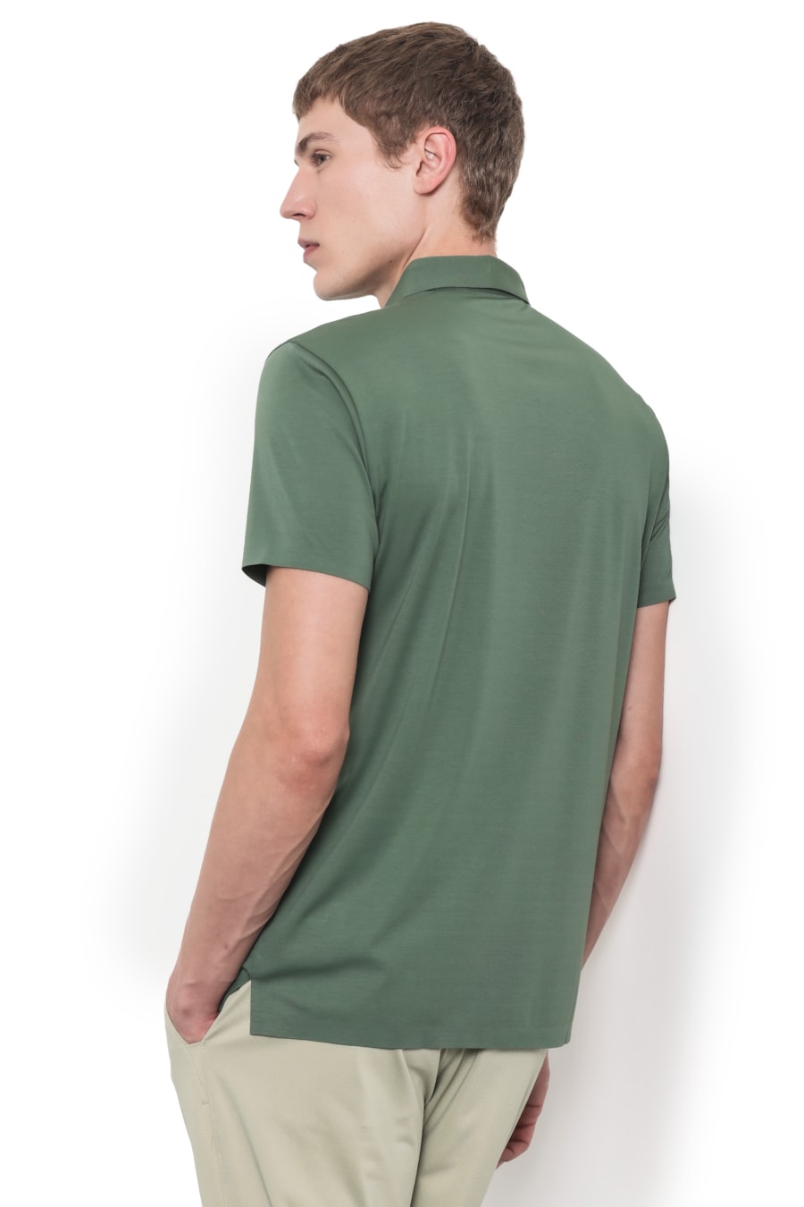 Polo Manga Curta Seamless Menta — foto 5 de 7