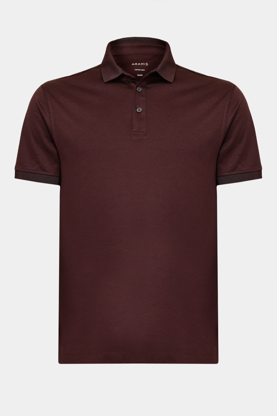 Polo Manga Curta Silk Blend Modal Burgundy 118 — foto 6 de 6
