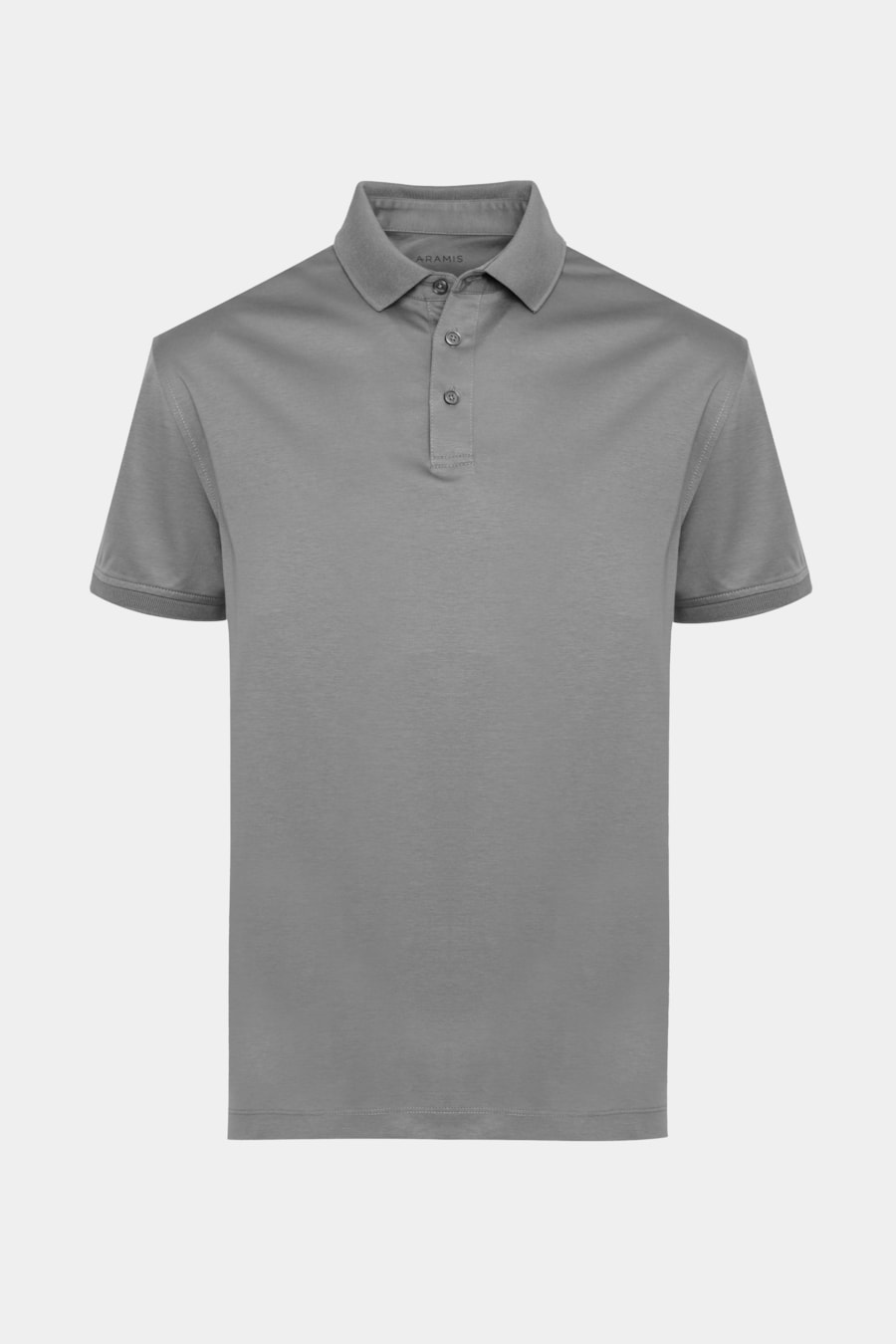 Polo Manga Curta Silk Blend Modal Granito — foto 5 de 5