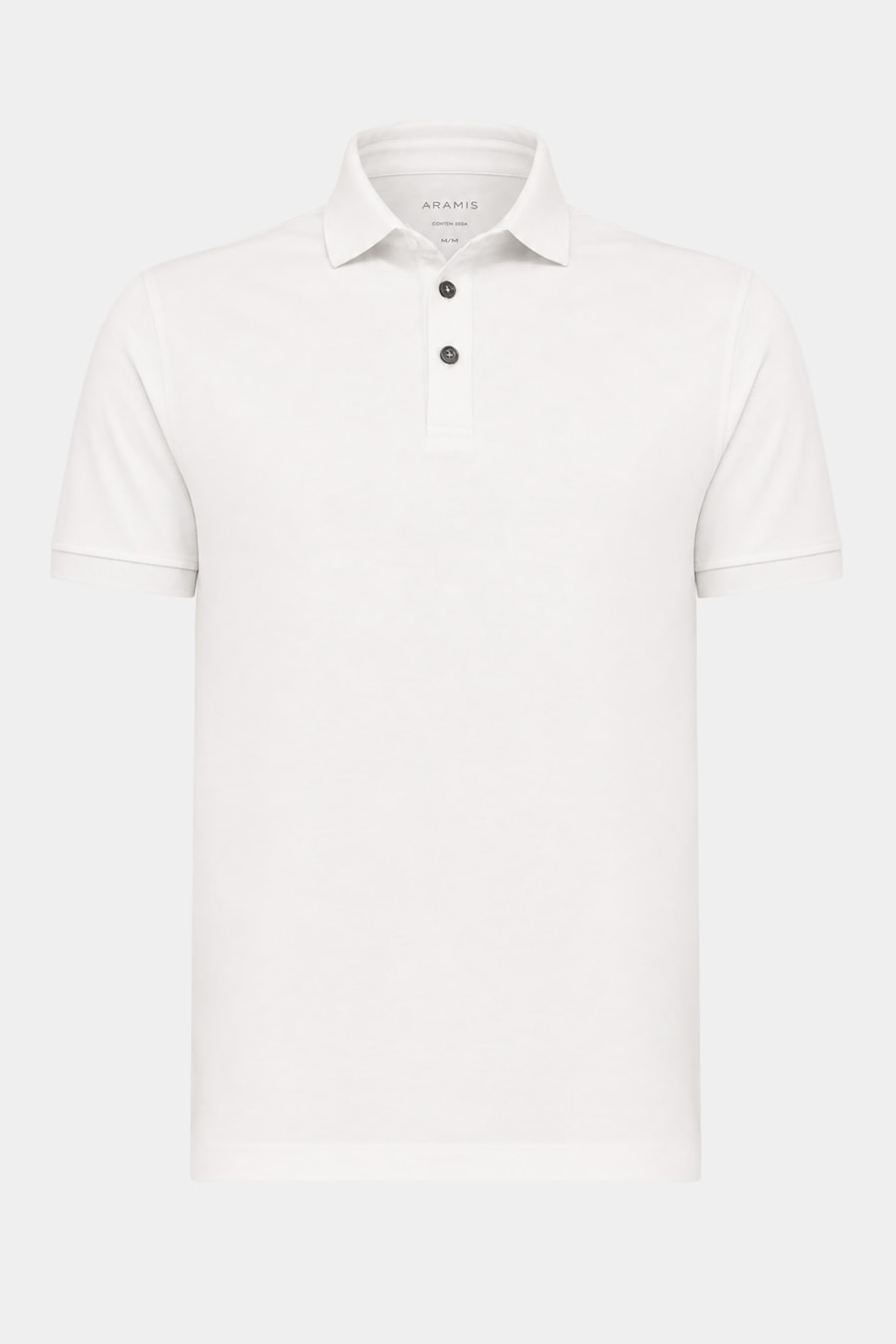 Polo Manga Curta Silk Blend Modal Off White — foto 6 de 6