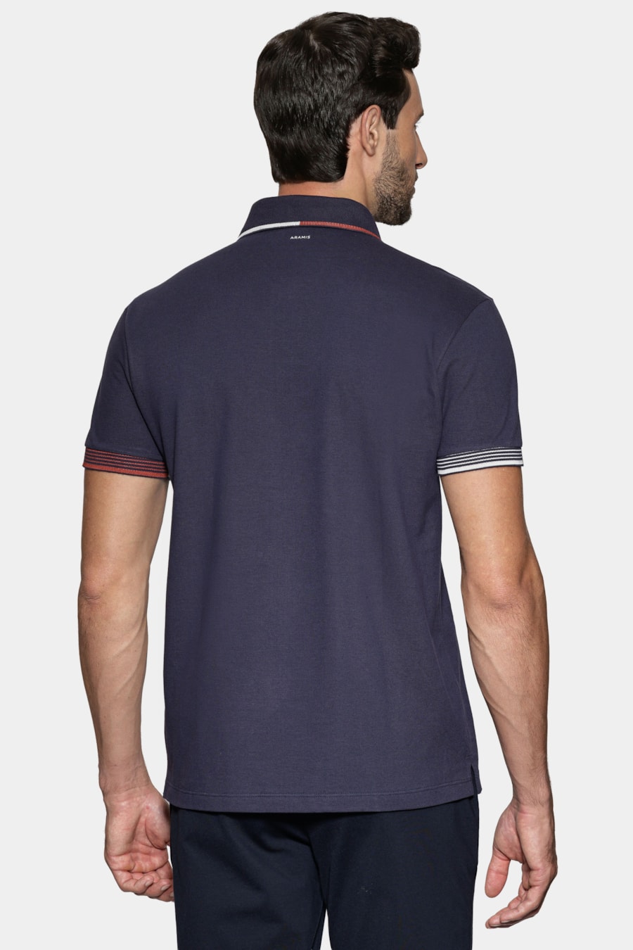Polo Manga Custa Piquet Frisos Navy — foto 5 de 6