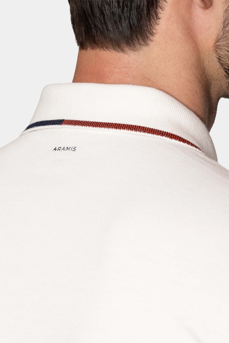 Polo Manga Custa Piquet Frisos Off White — foto 4 de 6