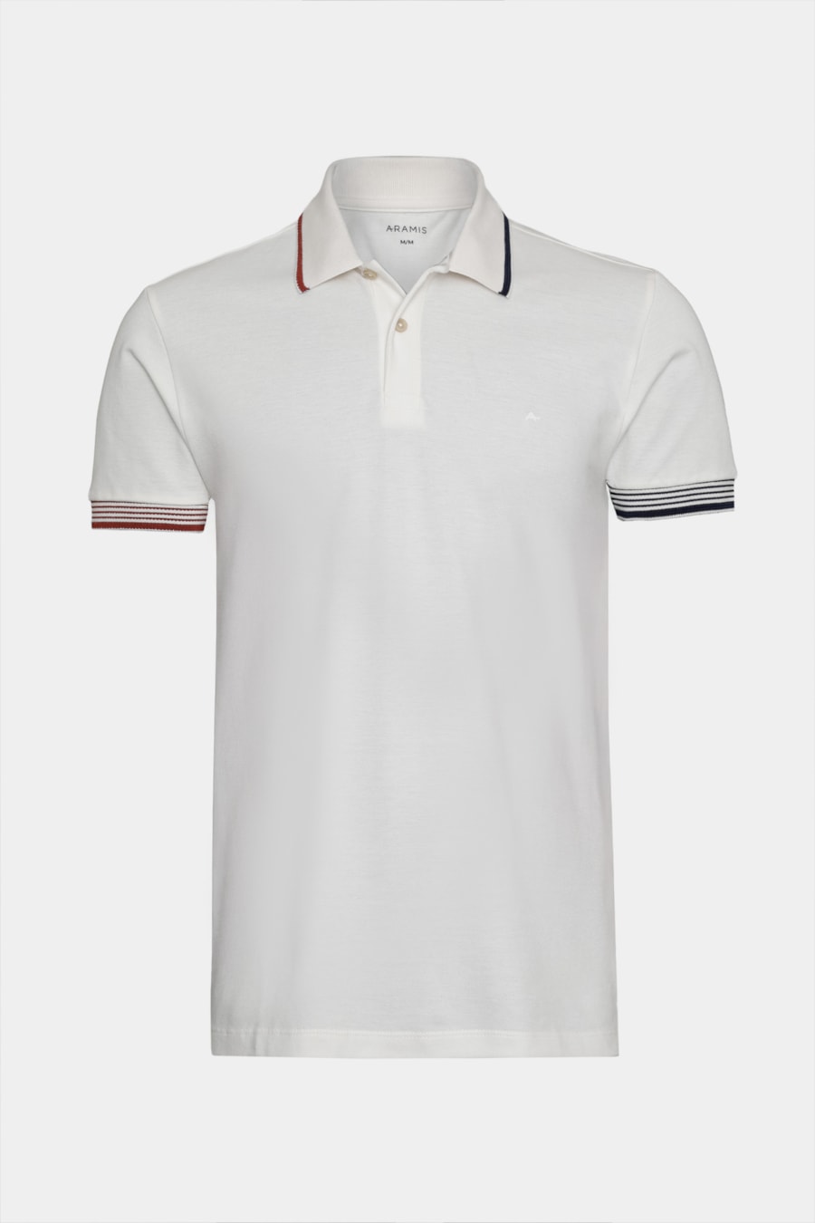 Polo Manga Custa Piquet Frisos Off White — foto 6 de 6