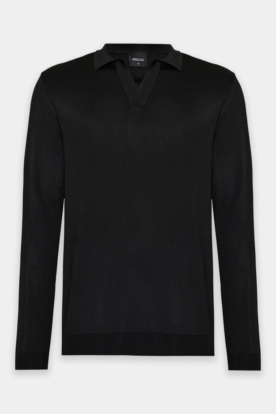 Polo Manga Longa Tricot Flowtech Rayon Preto — foto 5 de 6