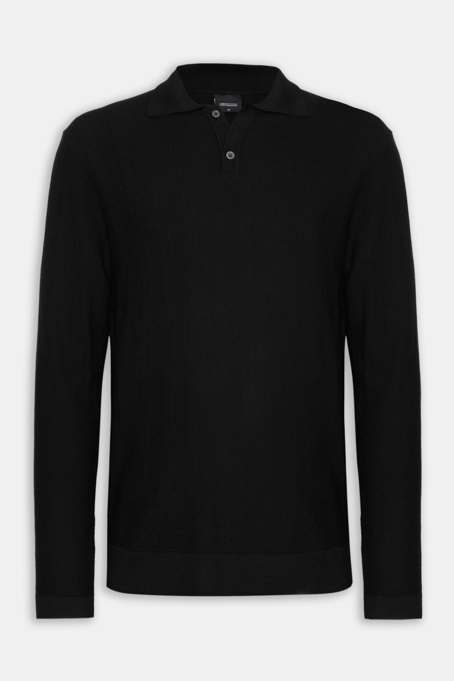 Polo Manga Longa Tricot Traveller Preto — foto 5 de 5