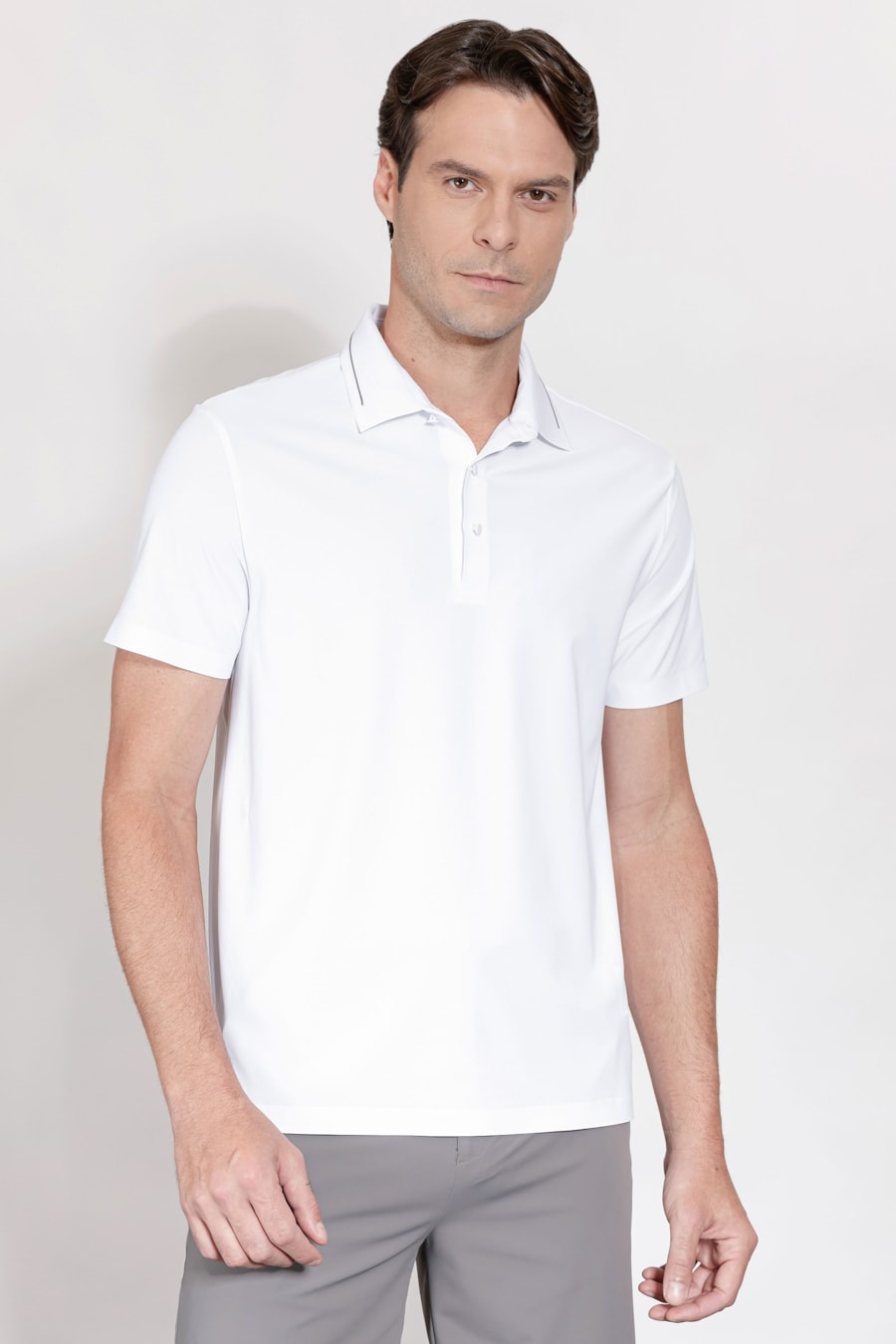 Polo Micro Piquet Bonded Branco — foto 1 de 5