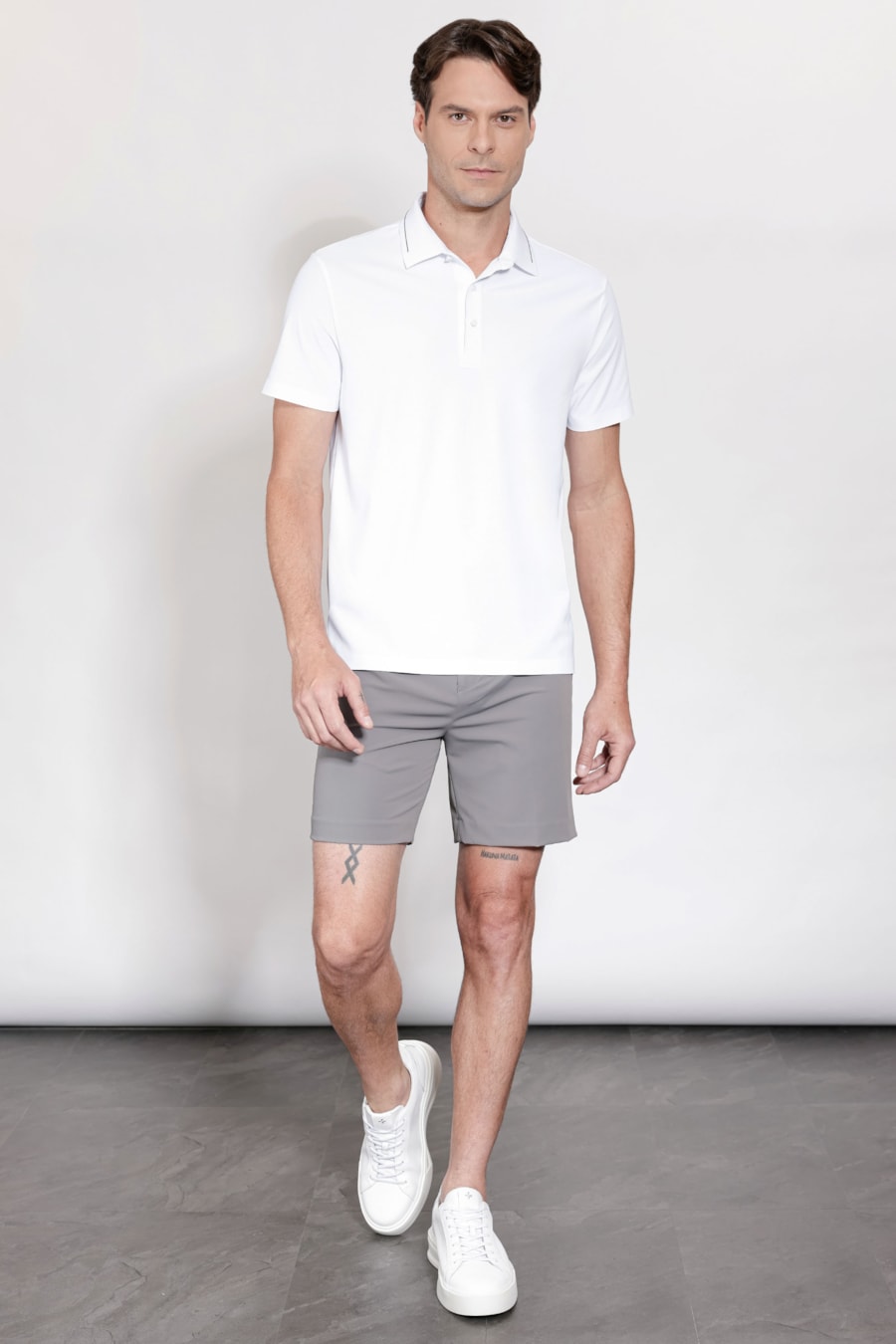 Polo Micro Piquet Bonded Branco — foto 2 de 5