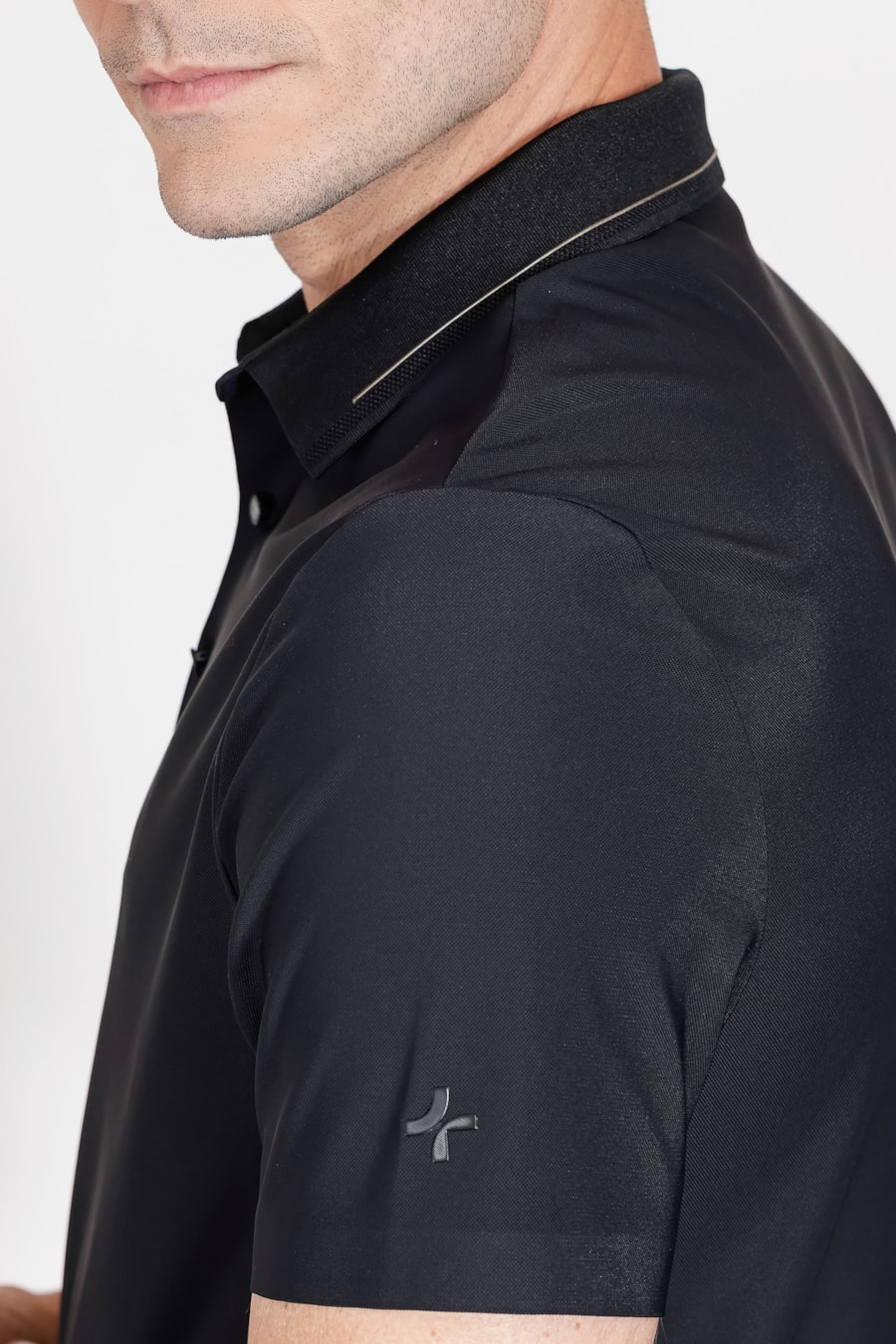 Polo Micro Piquet Bonded Preto — foto 3 de 5