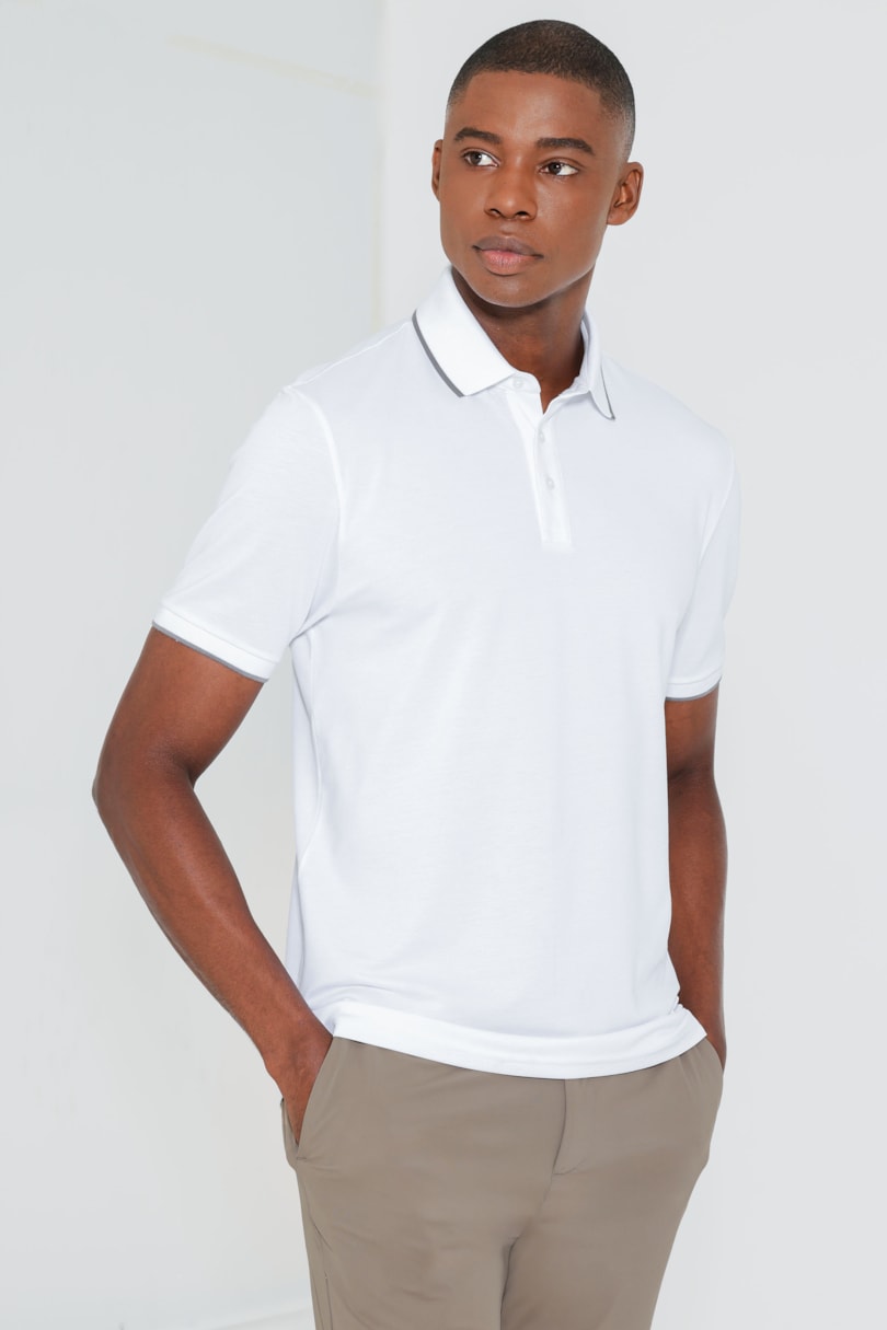 Polo Piquet Flex Branco