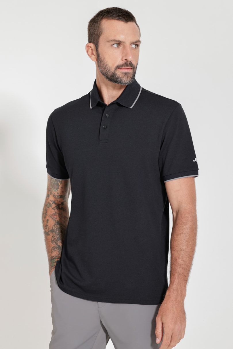 Polo Piquet Flex Preto