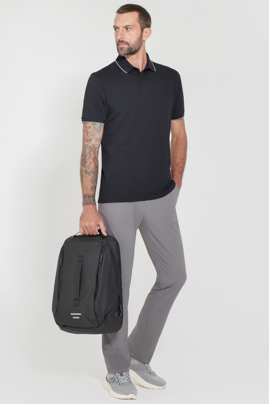 Polo Piquet Flex Preto — foto 2 de 6