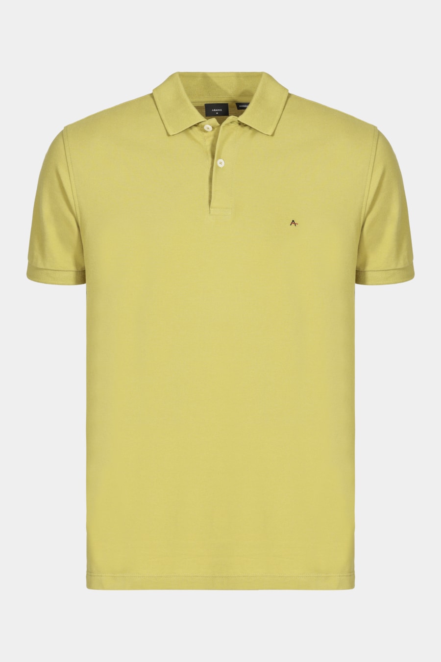 Polo Piquet Manga Curta Algodão Verde Alga — foto 5 de 5