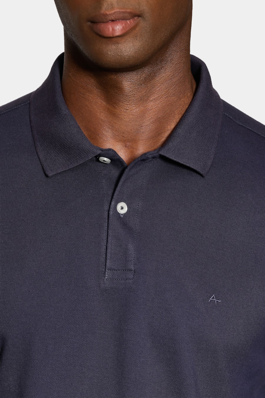 Polo Piquet Manga Longa Navy — foto 3 de 6