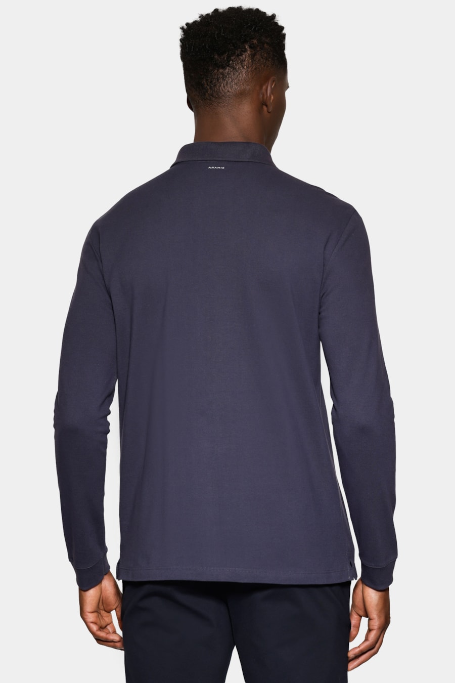 Polo Piquet Manga Longa Navy — foto 5 de 6