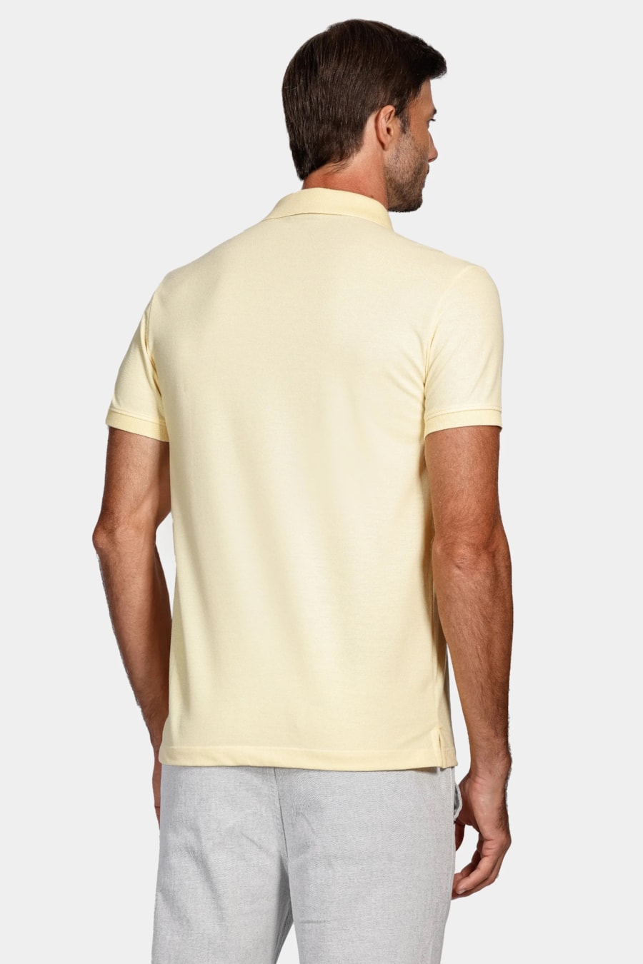 Polo Piquet Moline Pastel Amarelo Dente Leão — foto 4 de 4
