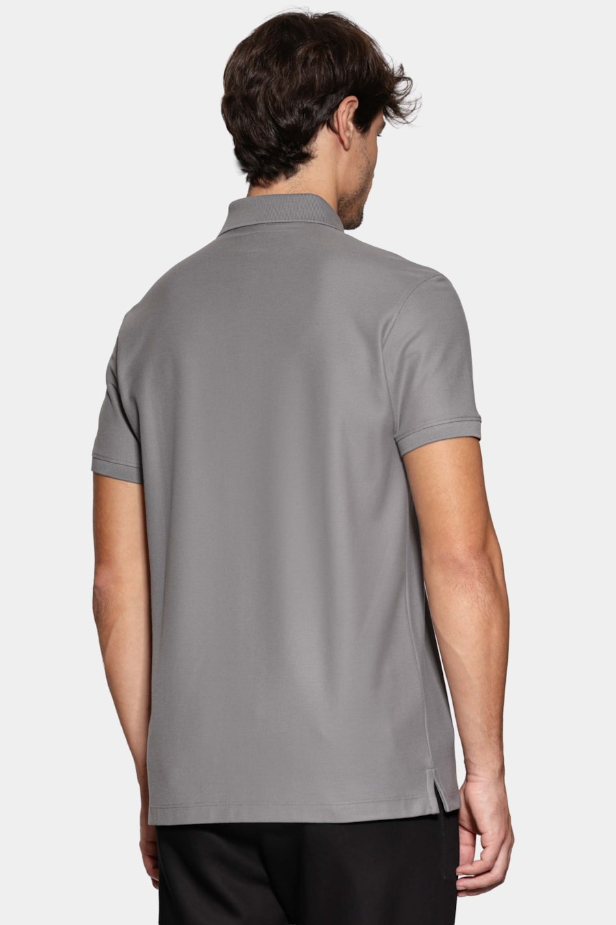 Polo Piquet Pima Resinado T-Shirt Chumbo 117 — foto 4 de 5