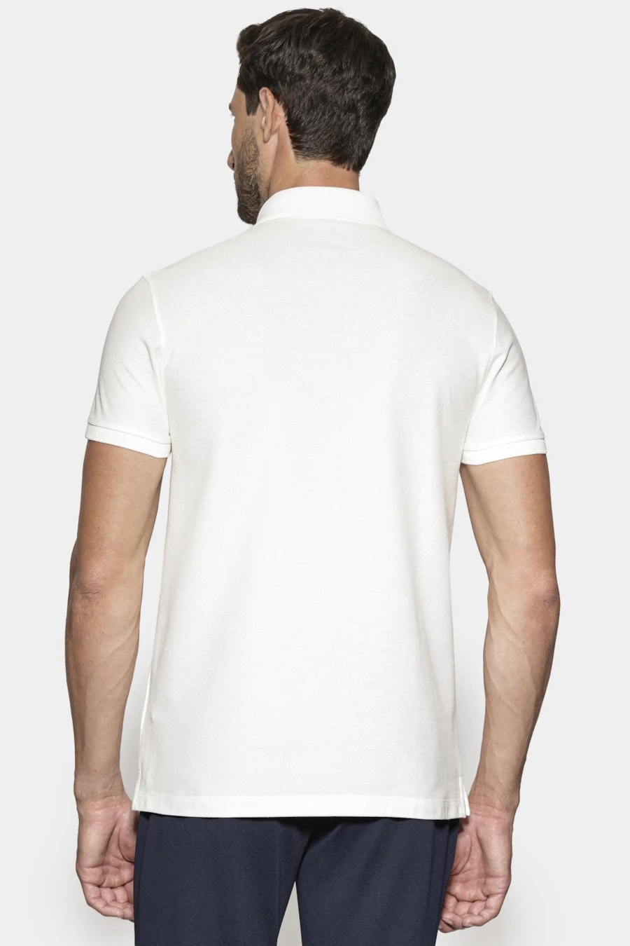 Polo Piquet Pima Resinado T-Shirt Off White — foto 4 de 5