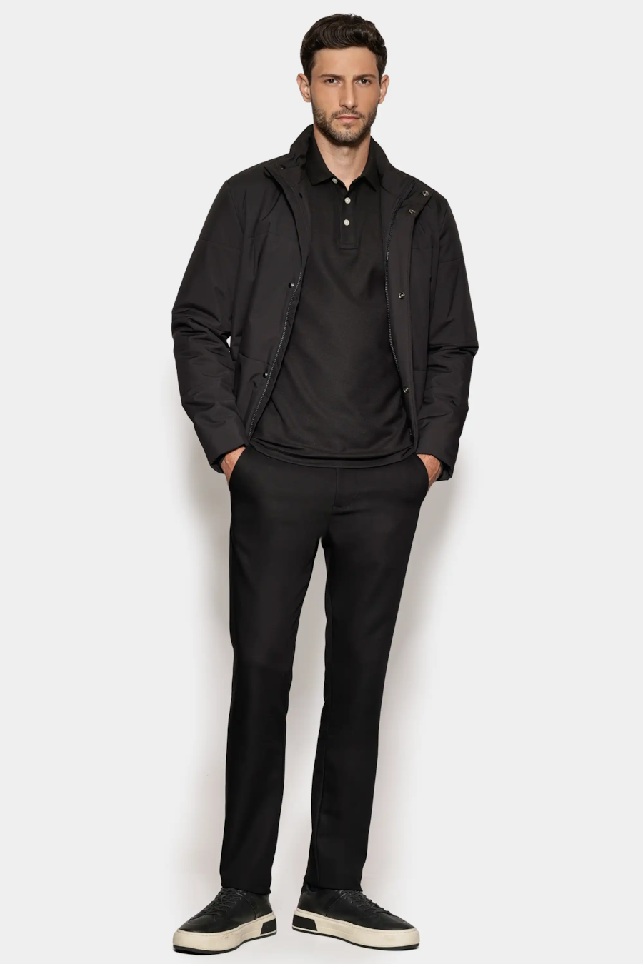Polo Piquet Pima Resinado T-Shirt Preto — foto 2 de 6