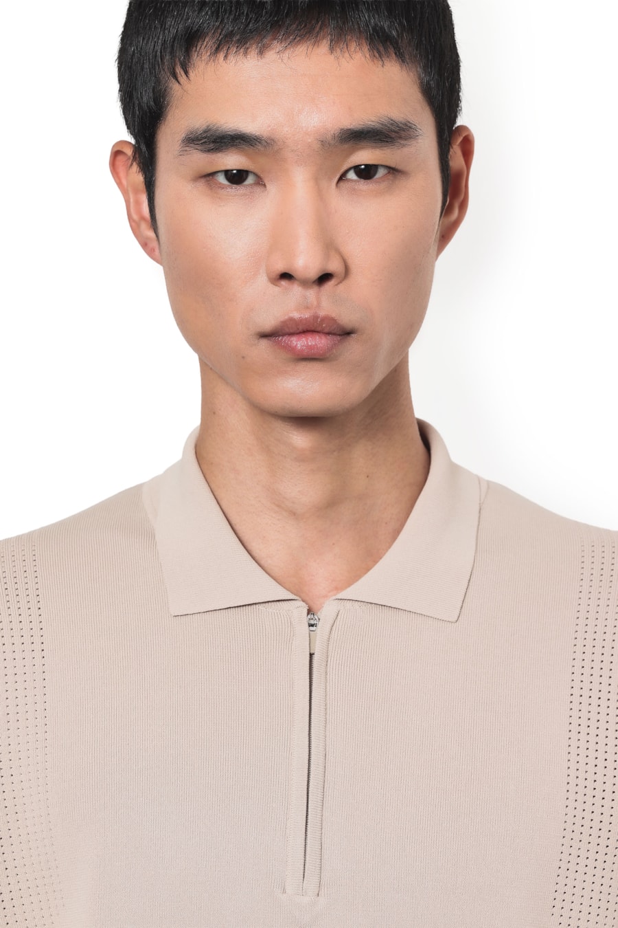 Polo Tricot Air Flow Knit Amendoa — foto 3 de 8
