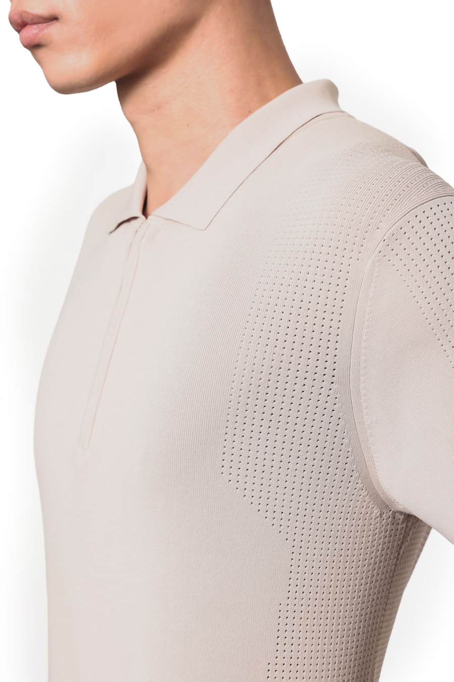 Polo Tricot Air Flow Knit Amendoa — foto 4 de 8