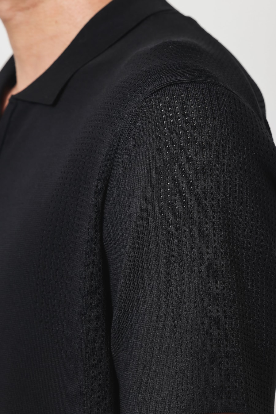Polo Tricot Air Flow Knit Preto — foto 4 de 8
