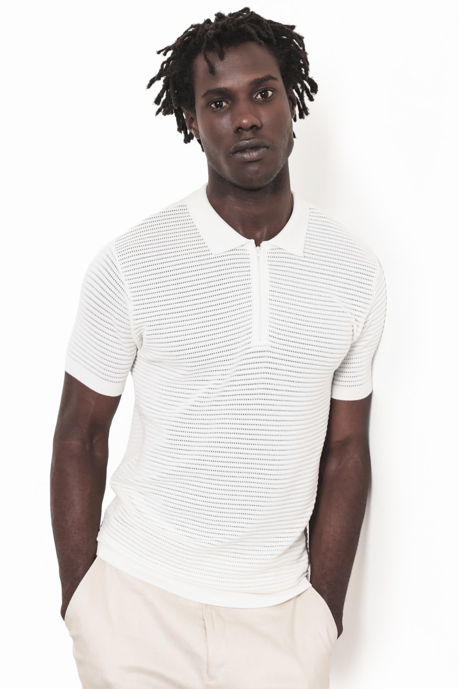 Polo Tricot Com Zíper Bubble Algodao — foto 1 de 7