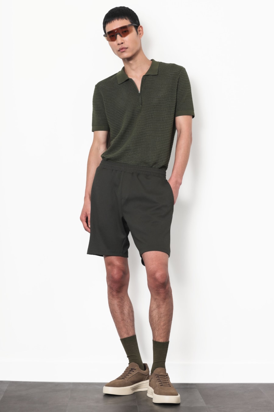 Polo Tricot Com Zíper Bubble Menta — foto 2 de 8