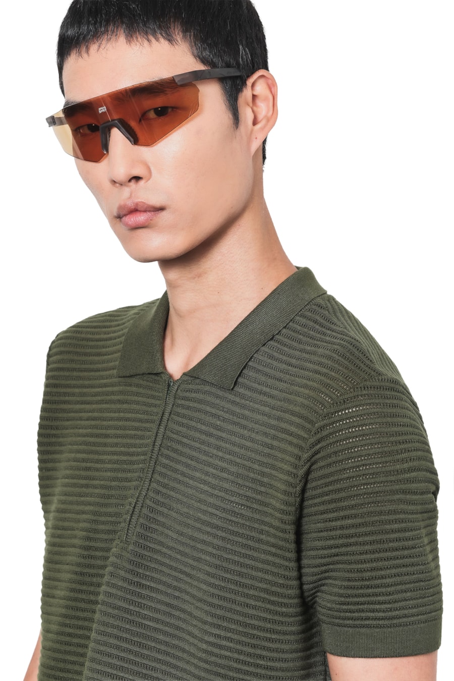 Polo Tricot Com Zíper Bubble Menta — foto 4 de 8