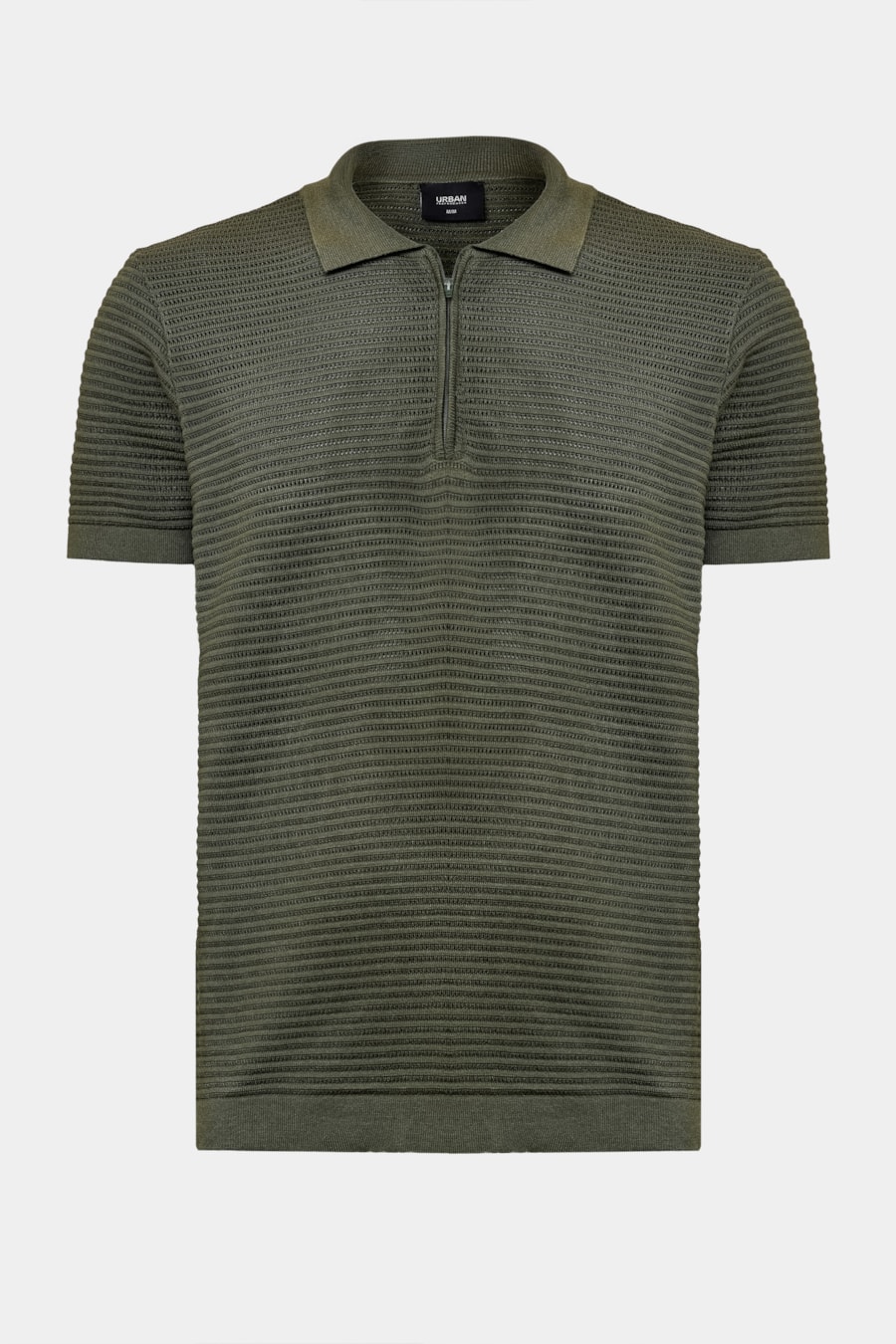 Polo Tricot Com Zíper Bubble Menta — foto 6 de 8