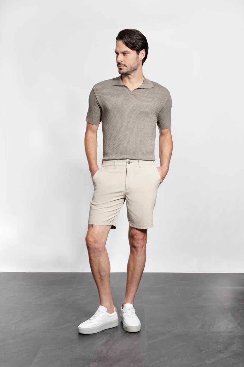 Polo Tricot Explorer Geometric Verde