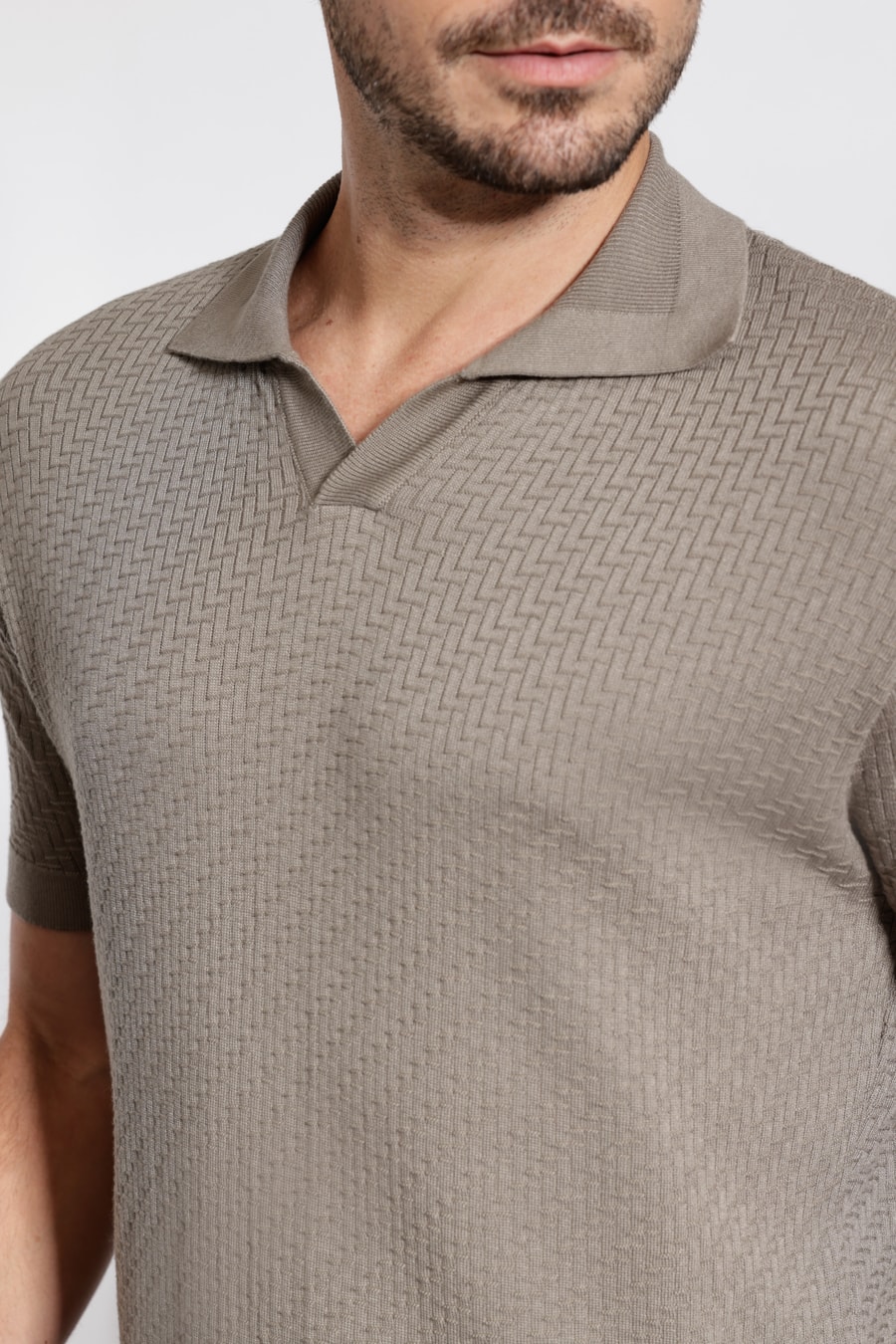 Polo Tricot Explorer Geometric Verde — foto 3 de 5