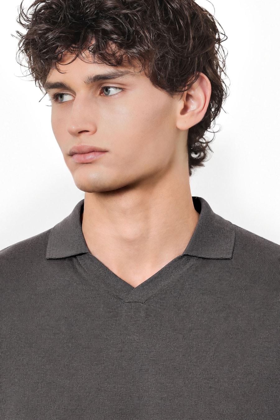Polo Tricot Explorer Techknit Cinza Escuro — foto 3 de 5