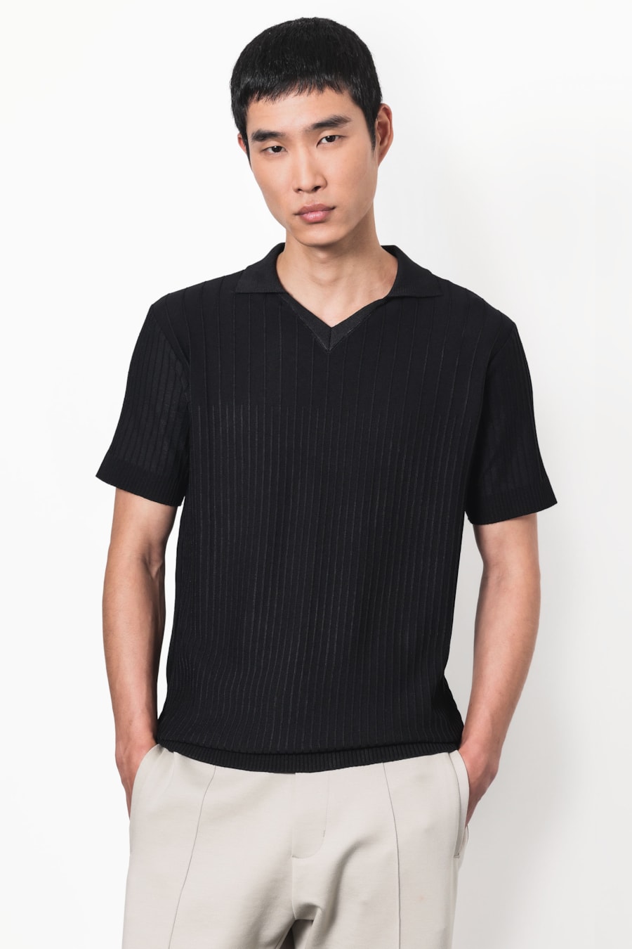 Polo Tricot Linhas Preto — foto 1 de 7