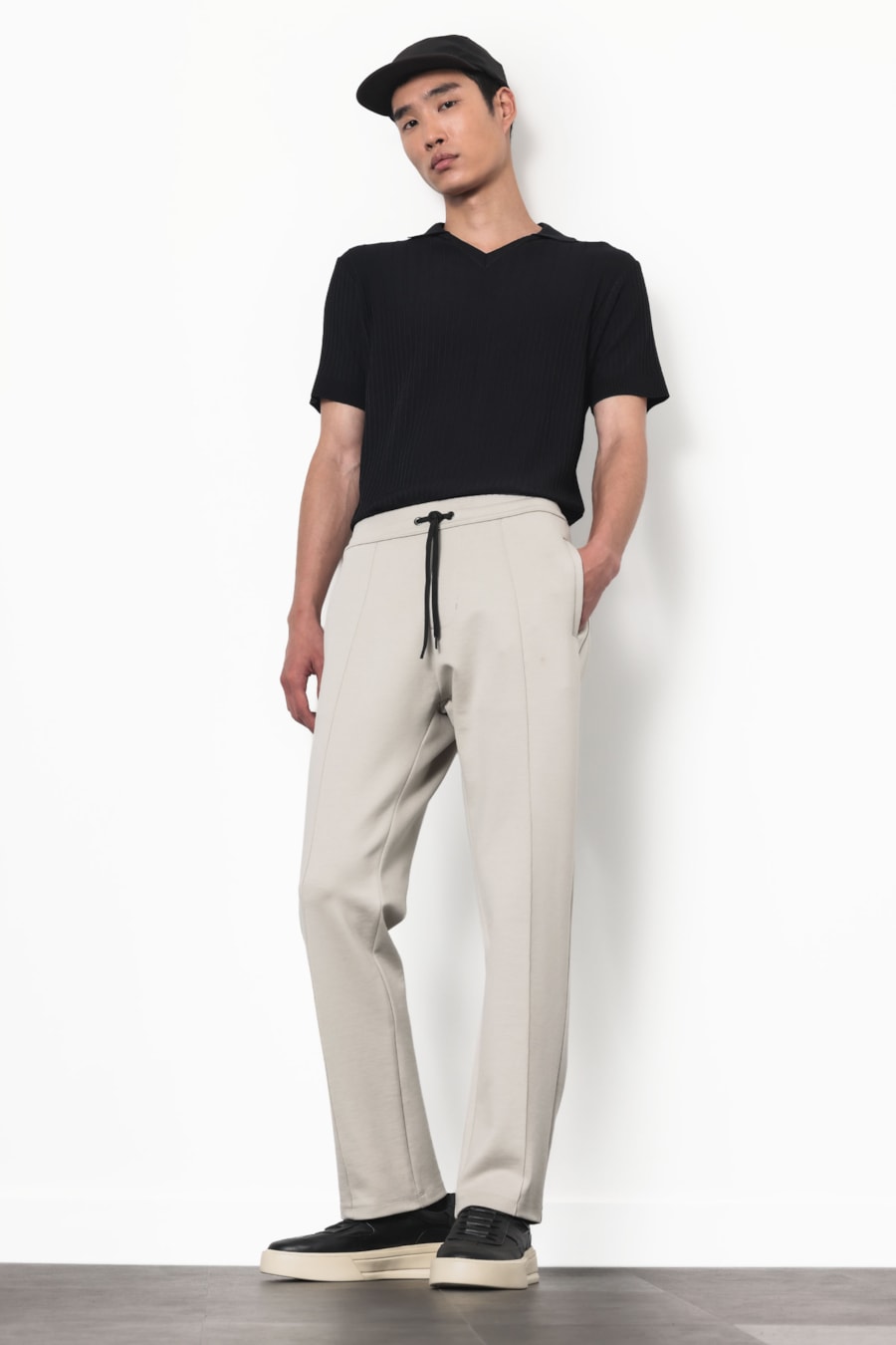 Polo Tricot Linhas Preto — foto 2 de 7