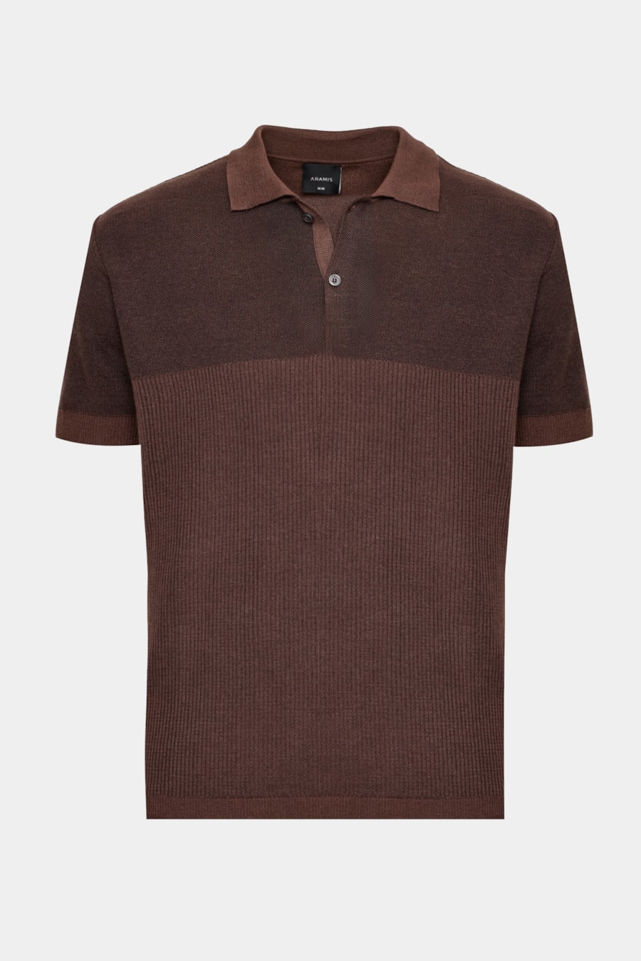 Polo Tricot Mix Jacquard Cafe — foto 5 de 5