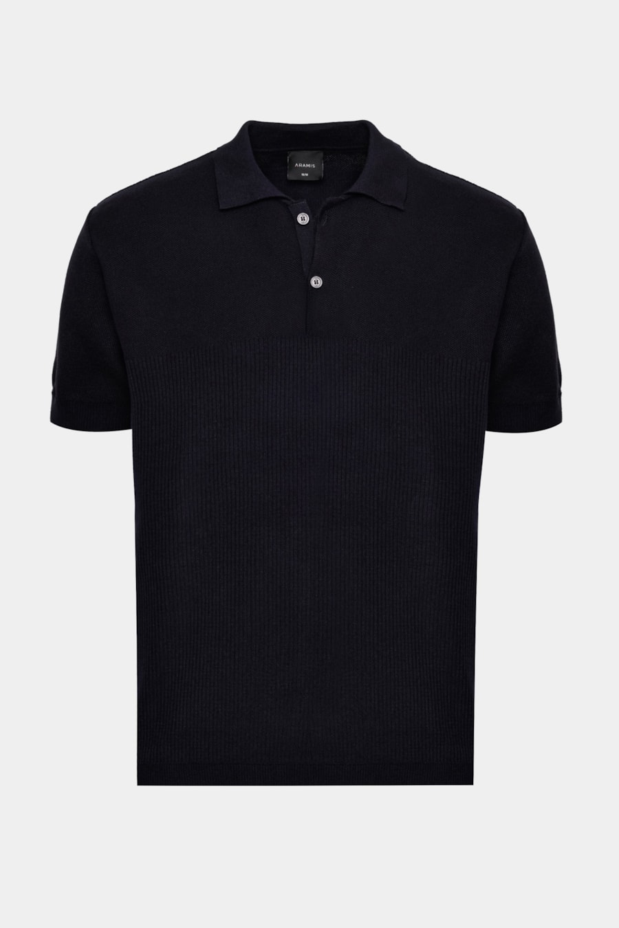 Polo Tricot Mix Jacquard Marinho — foto 5 de 5
