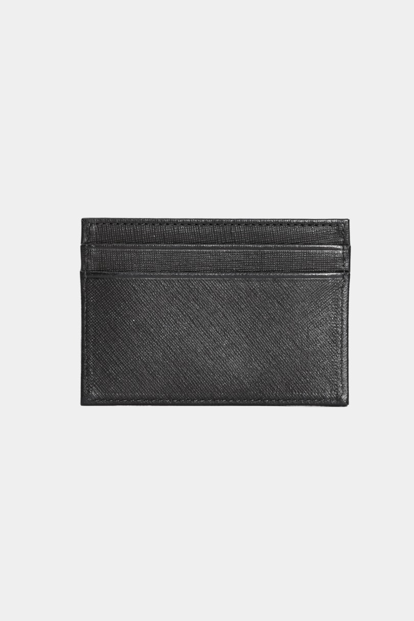 Porta Cartão Flat Saffiano Preto