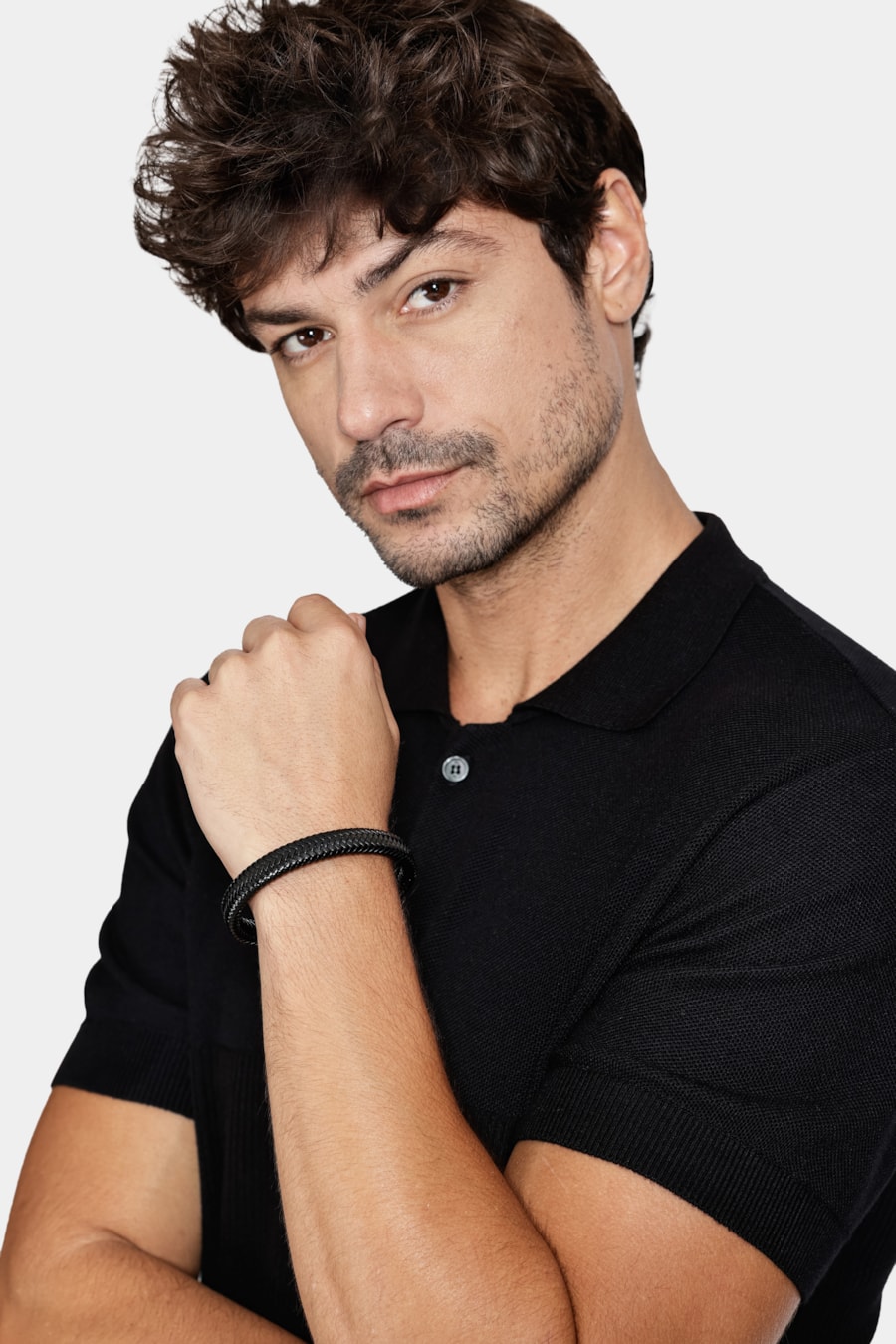 Pulseira Aramis Trançada Preto — foto 2 de 4