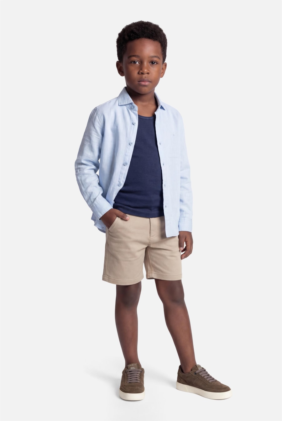 Regata Infantil Comfort Plus Marinho — foto 2 de 3