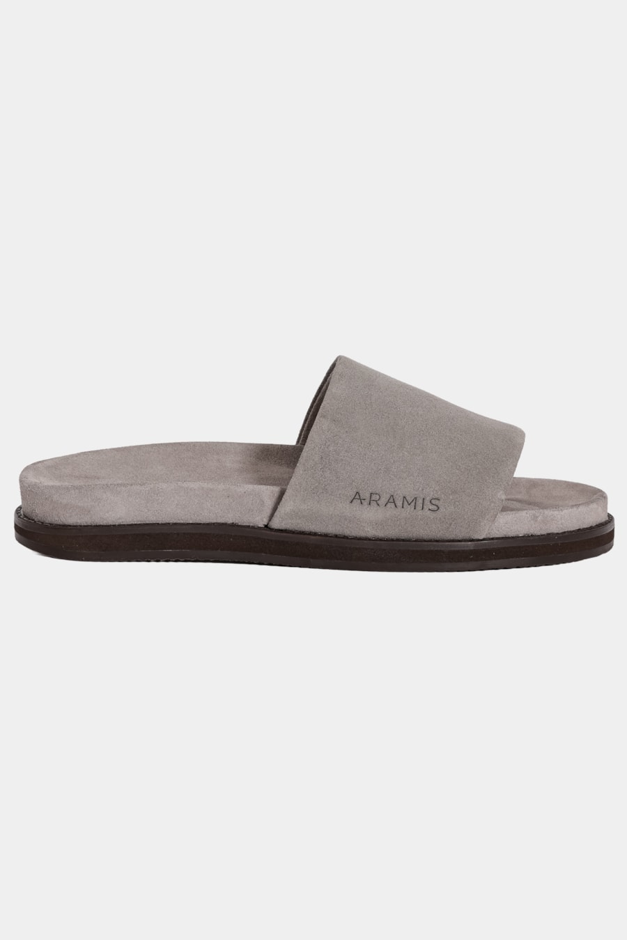 Sandalia Aramis Slide Camurca Cinza — foto 1 de 5