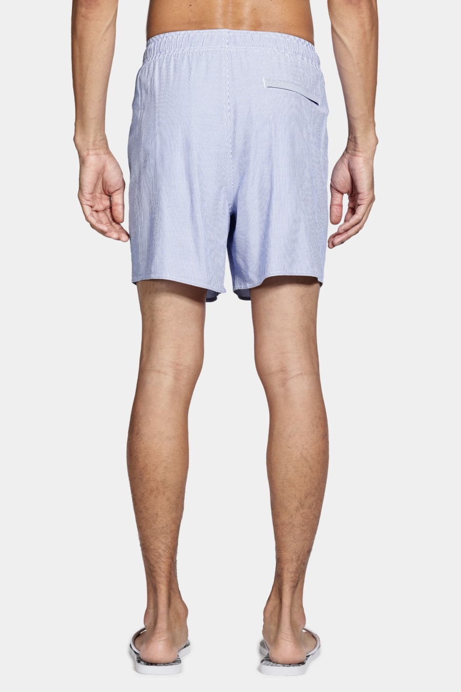 Short Elástico Stripe Navy Marinho — foto 8 de 9