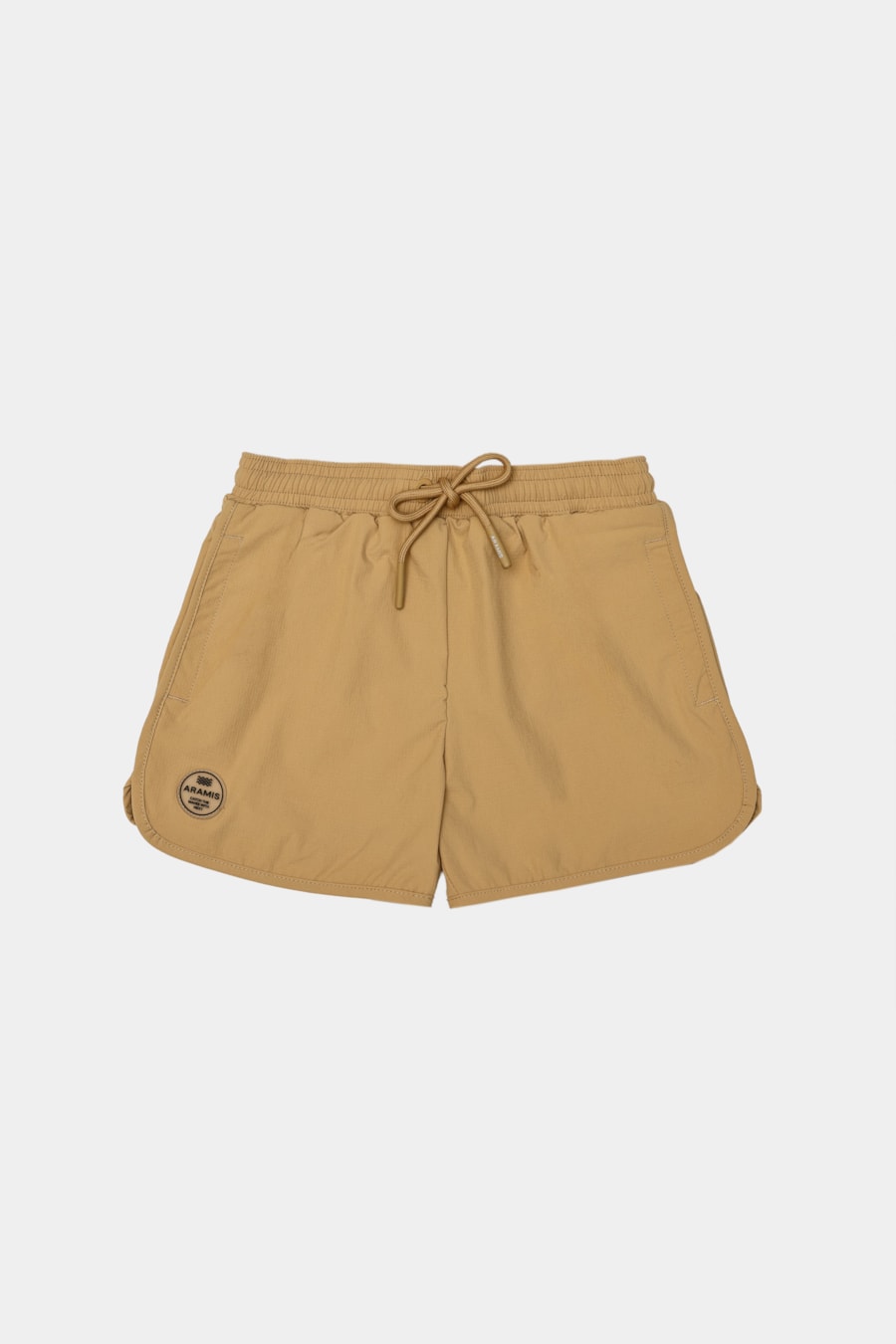 Short Infantil Liso Com Abertura Lateral Camelo — foto 3 de 3