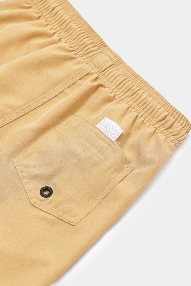 Short Infantil Mescla Color Elástico Amarelo Canario 114