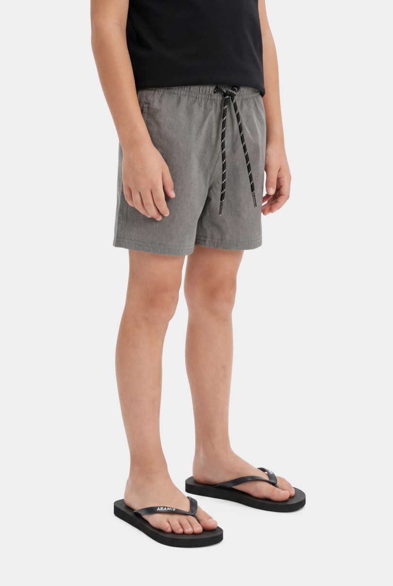 Short Infantil Mescla Color Elástico Chumbo - Não Ativar Mostruário