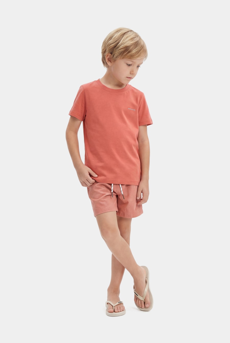 Short Infantil Mescla Color Elástico Laranja — foto 2 de 9